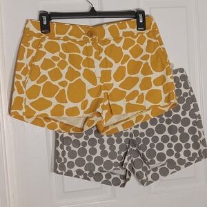 J. CREW cotton shorts NWT Novelty Size 0